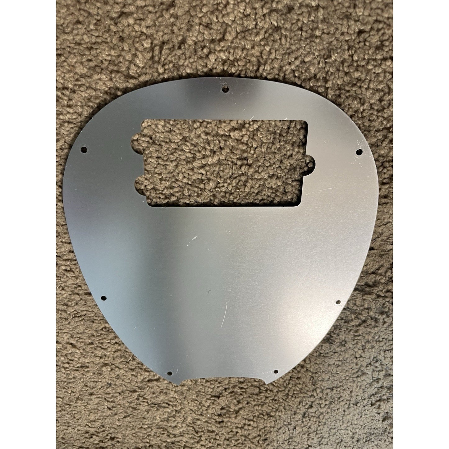 New Silver Brushed Anodized Aluminum Music Man Stingray 4 String Bass Pickguard