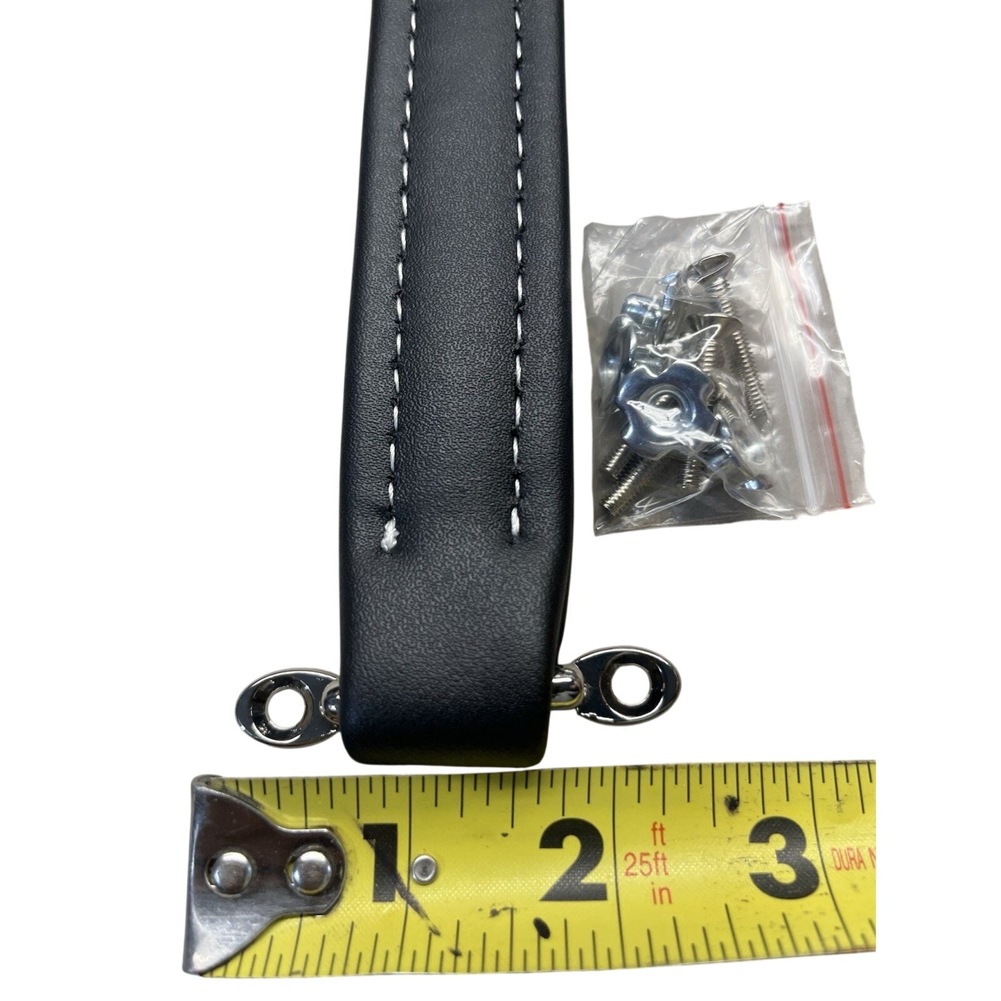 New Leather 8inch Black Guitar Amplifier Replacement Handle With Hardware