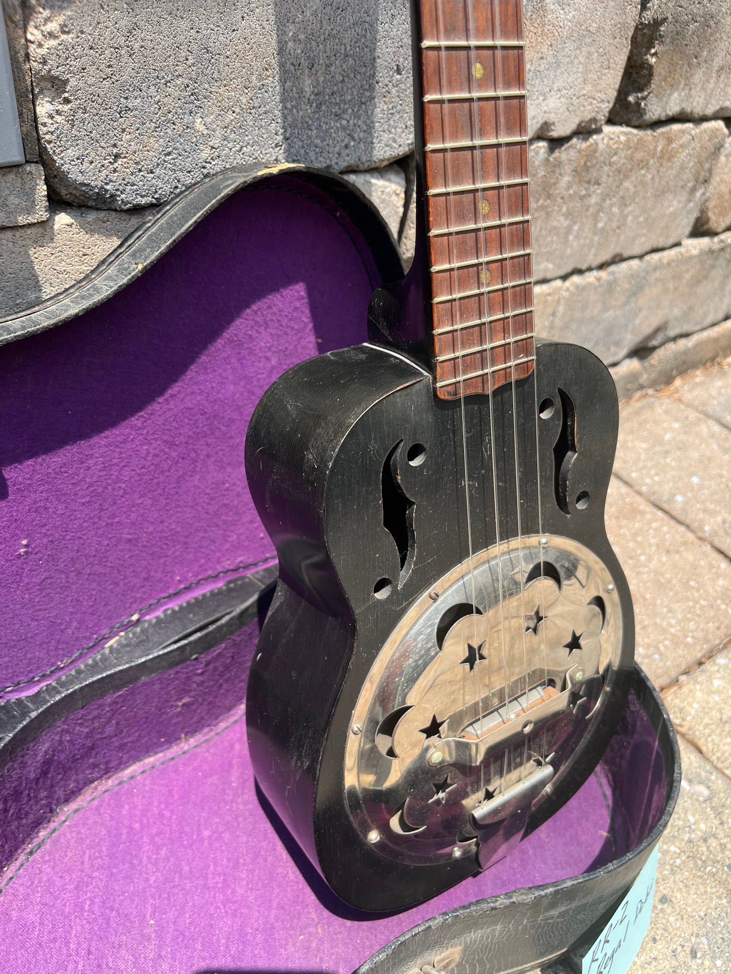 Vintage Dobro by Regal Stars and Moons Ukulele