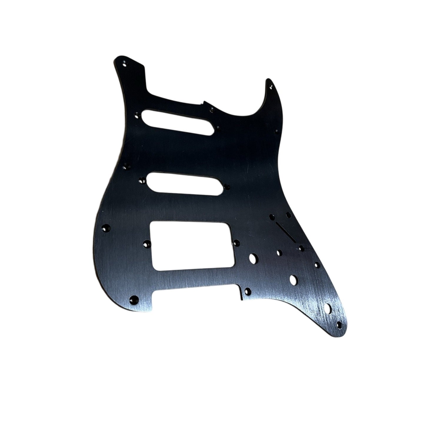 New Black Brushed Anodized Aluminum SSH Stratocaster Electric Guitar Pickguard