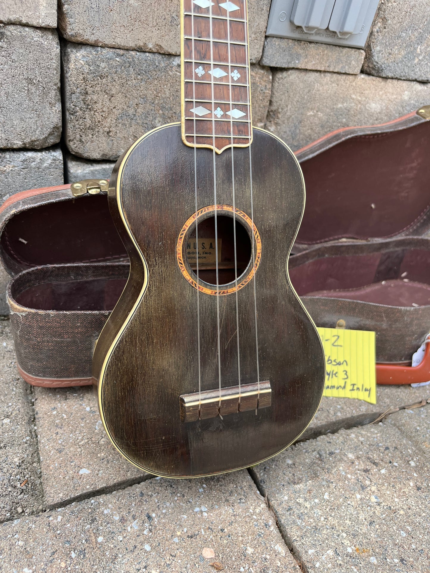 Vintage Gibson Style 3 Mahogany Ukulele Early 1930’s