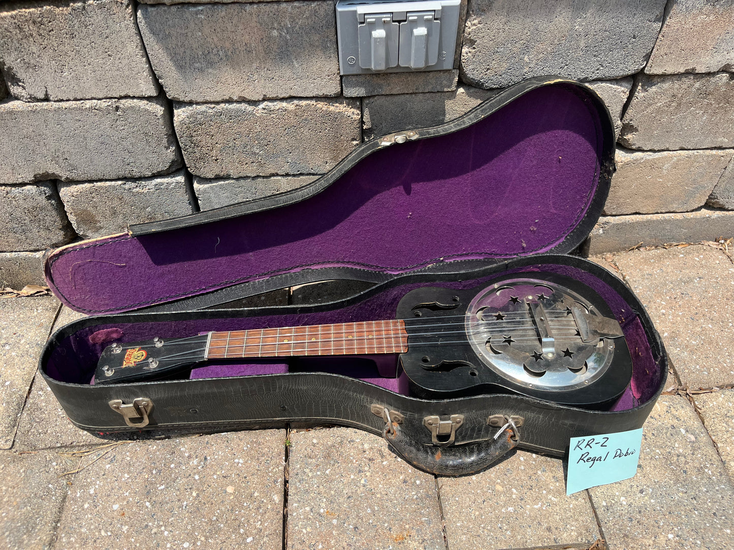 Vintage Dobro by Regal Stars and Moons Ukulele