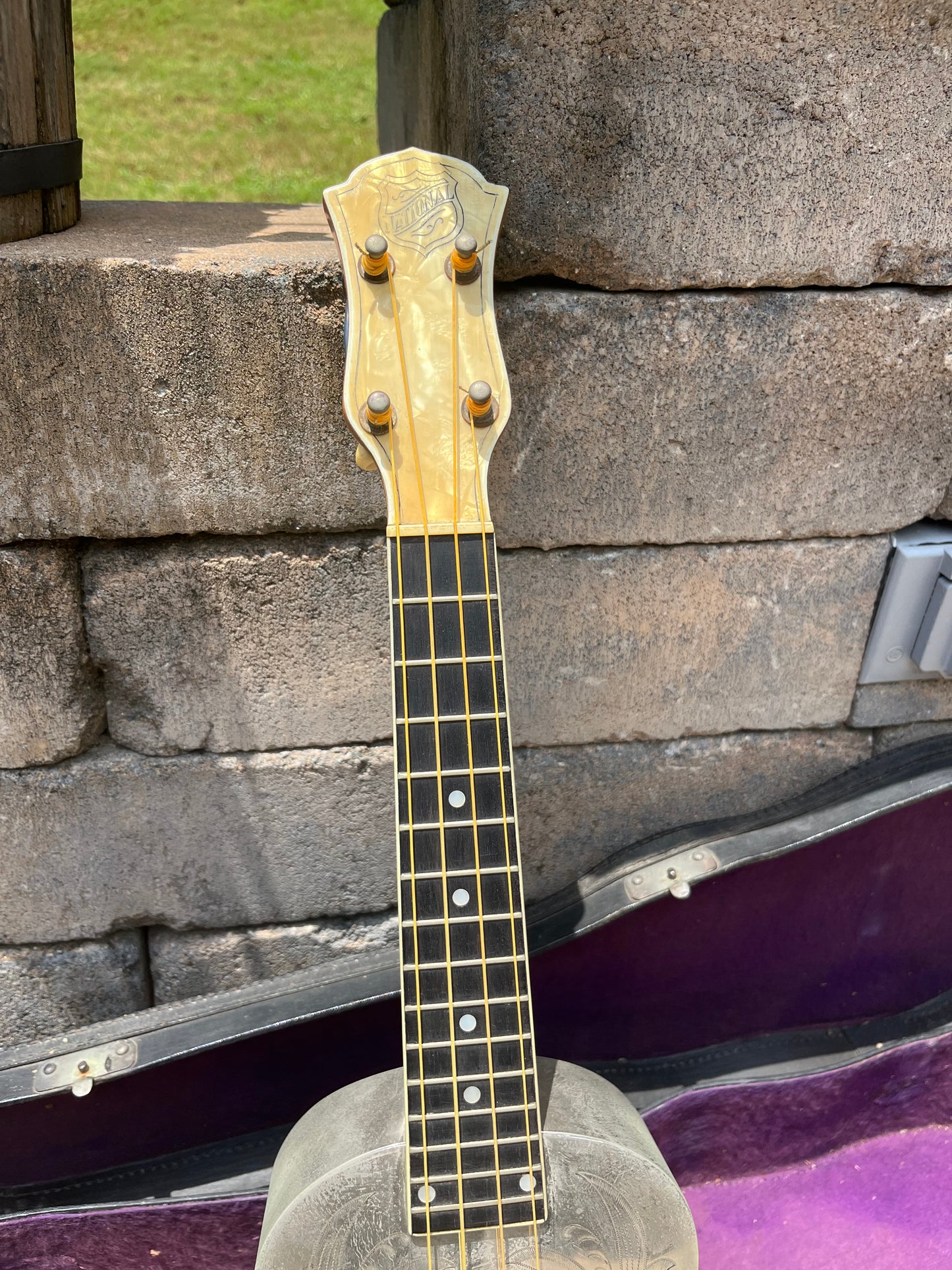Vintage National Ukulele Style 3 Soprano Lilys of The Valley