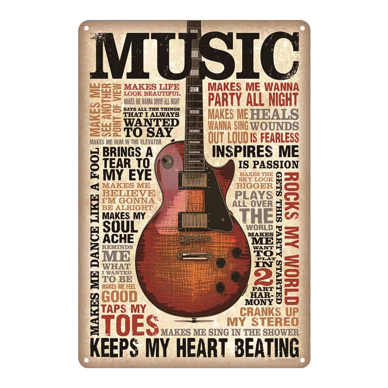 Music Quotes Metal Sign