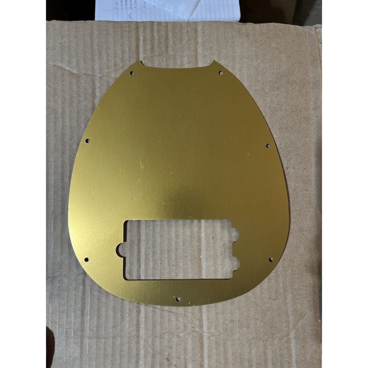 New Dark Gold Brushed Anodized Aluminum Music Man Stingray Bass Pickguard