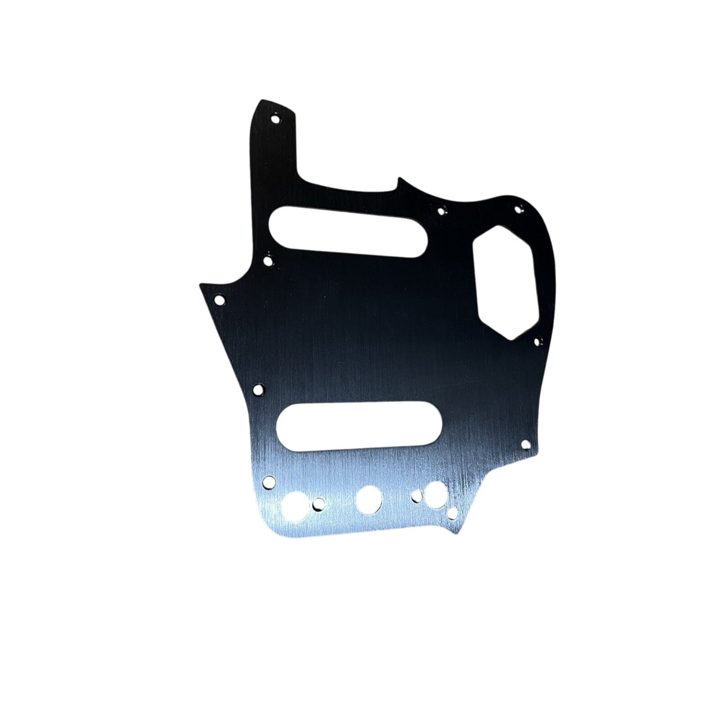 New Black Brushed Anodized Aluminum Fender Jaguar Guitar Pickguard