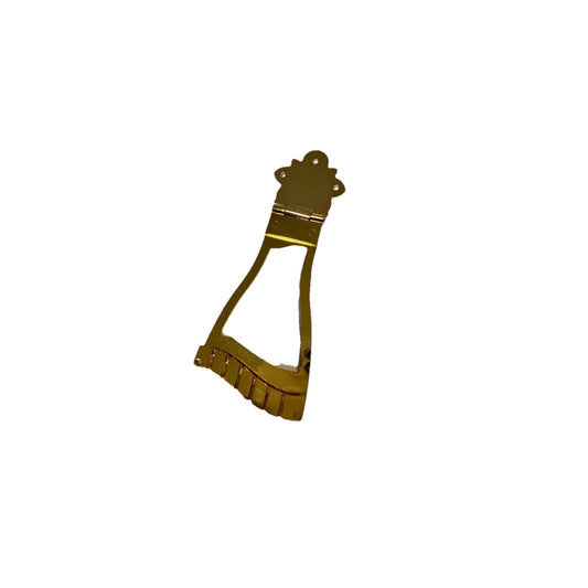 New Gold Acoustic Hollow Body Jazz Guitar Metal Tail Piece