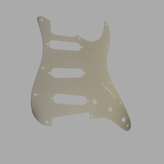 NEW GOLD BRUSHED ALUMINUM STRATOCASTER PICKGUARD STRAT REPLACEMENT US SHIP