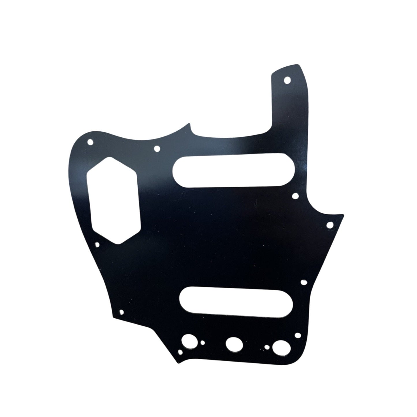 New Black Brushed Anodized Aluminum Fender Jaguar Guitar Pickguard