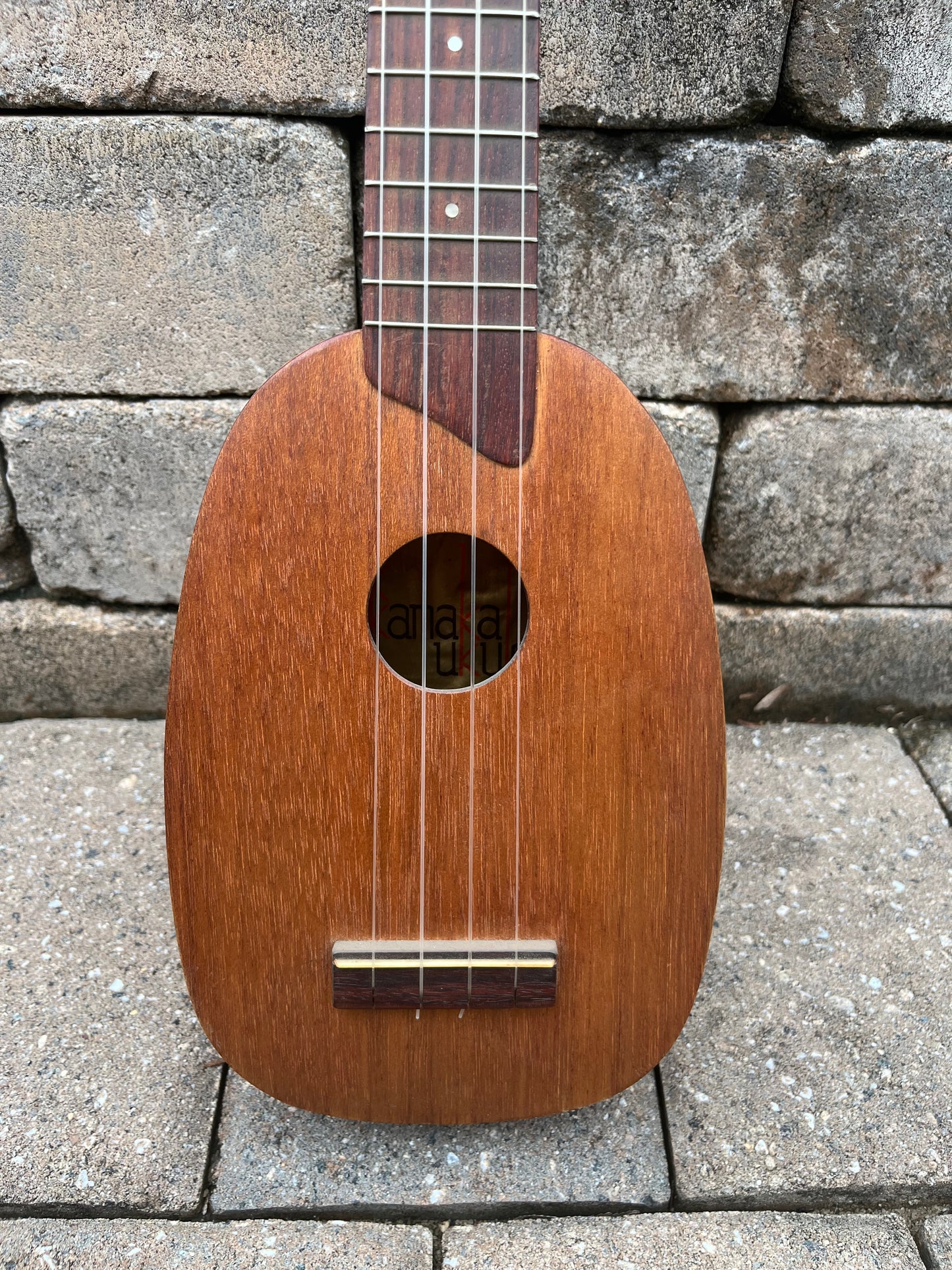 Vintage 1980s Kamaka Pineapple Mahogany Ukulele