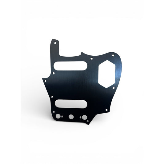 New Black Brushed Anodized Aluminum Fender Jaguar Guitar Pickguard