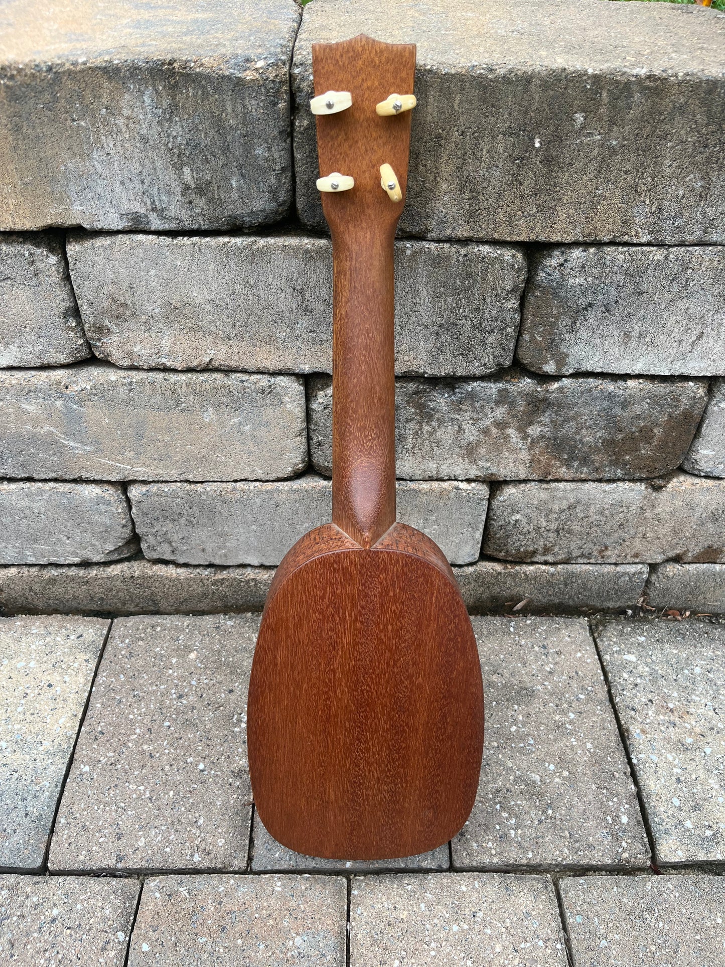 Vintage 1980s Kamaka Pineapple Mahogany Ukulele