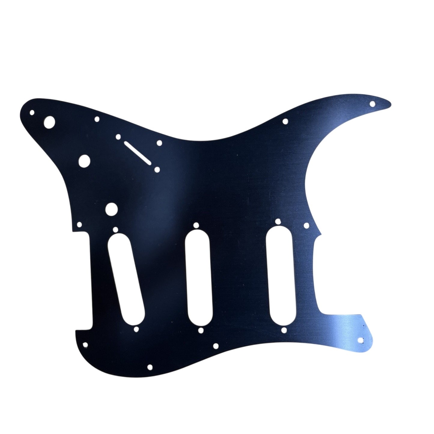 New Black Anodized Aluminum Stratocaster SSS Guitar Pickguard Strat Pick Guard