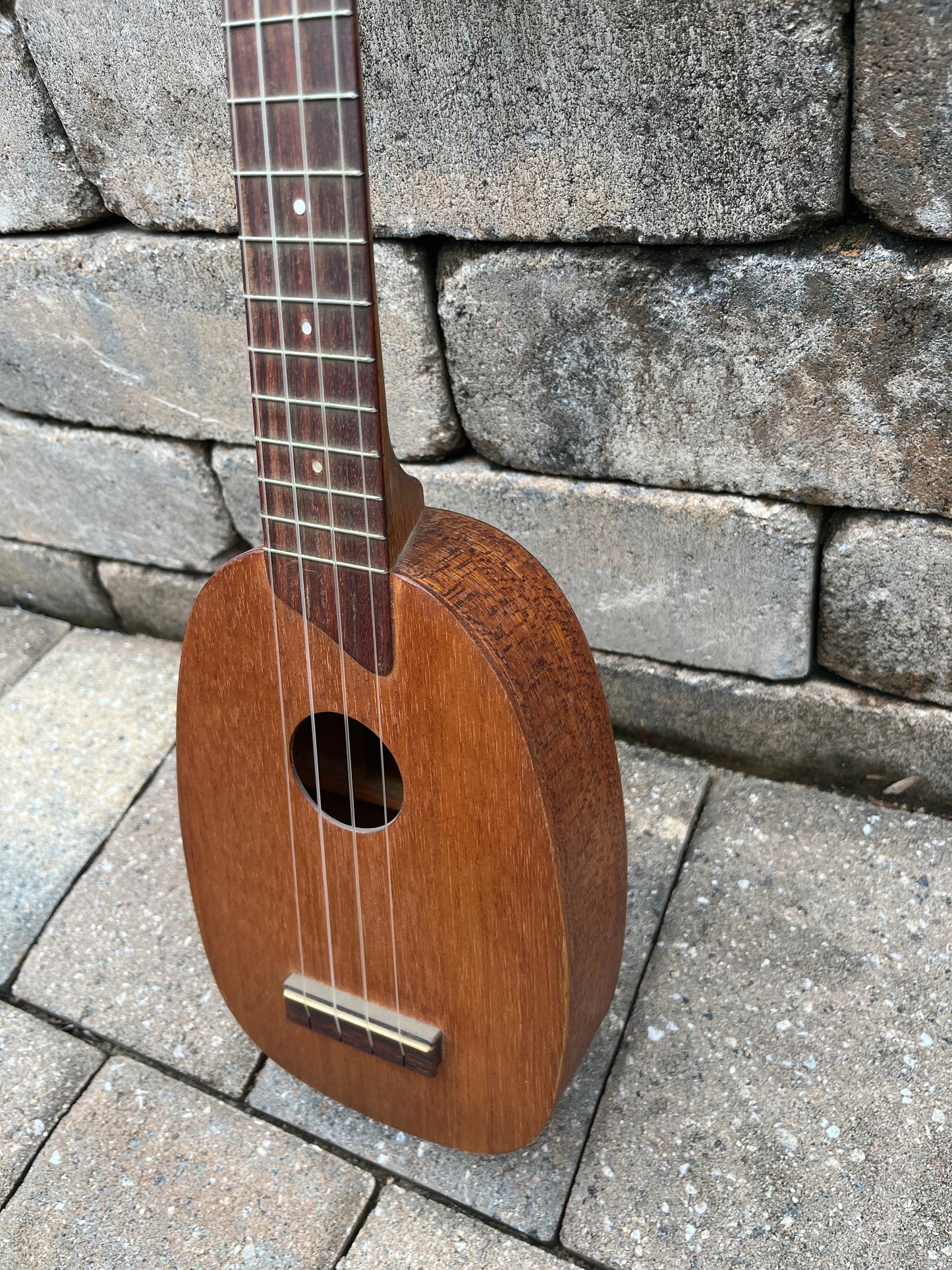 Vintage 1980s Kamaka Pineapple Mahogany Ukulele
