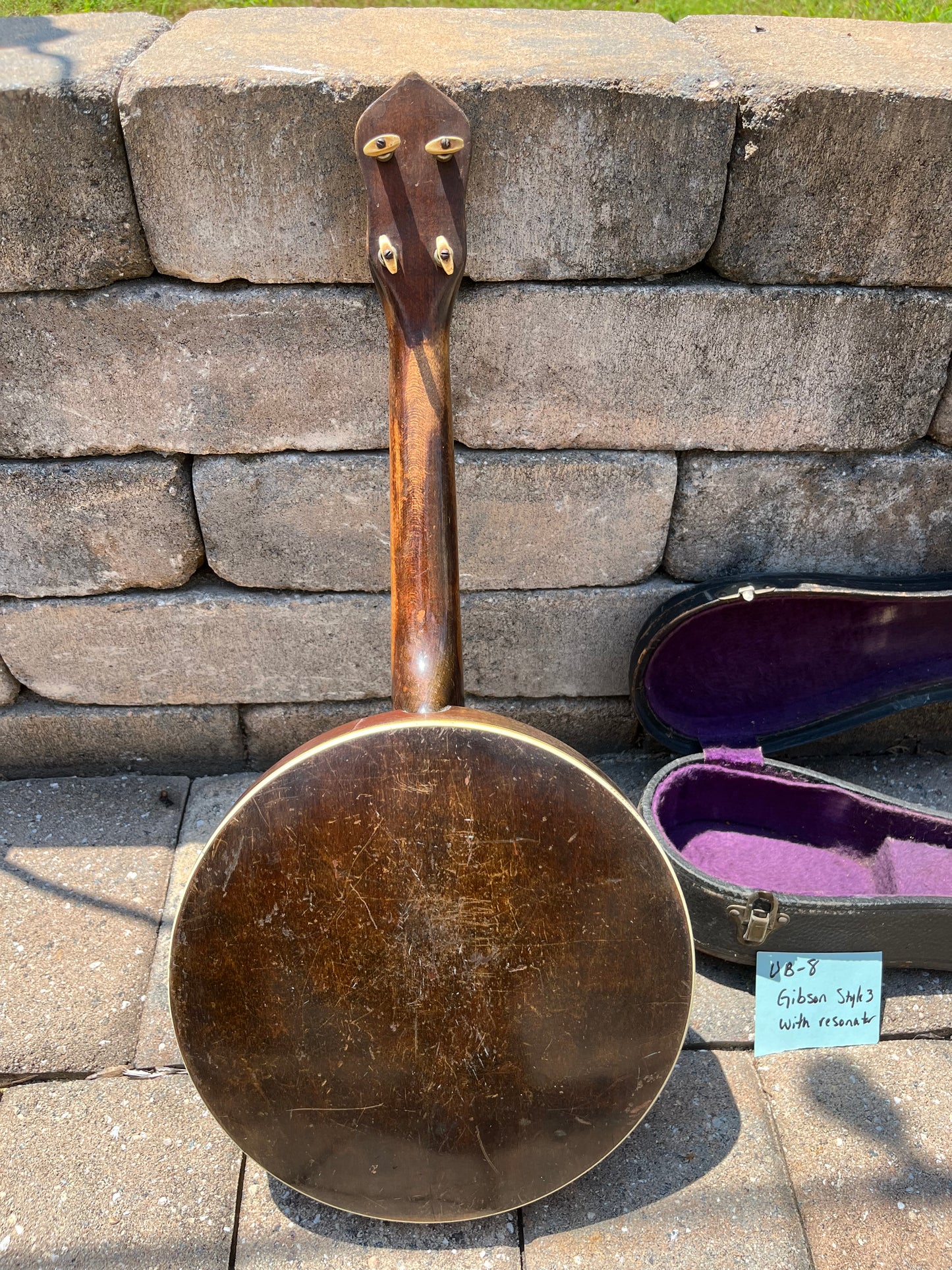 Vintage Gibson Ukulele Banjo Style 3 with Resonator