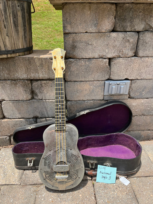 Vintage National Ukulele Style 3 Soprano Lilys of The Valley