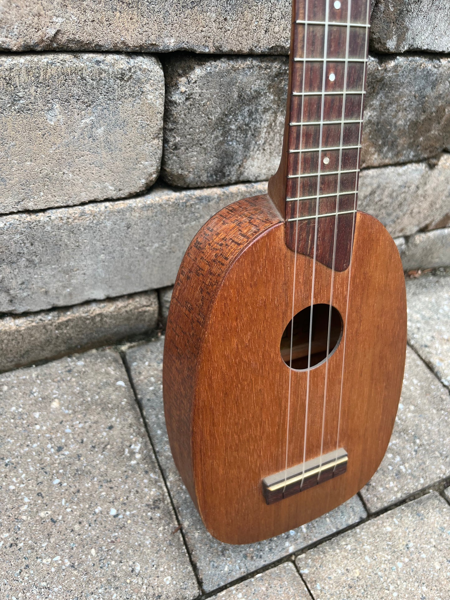 Vintage 1980s Kamaka Pineapple Mahogany Ukulele
