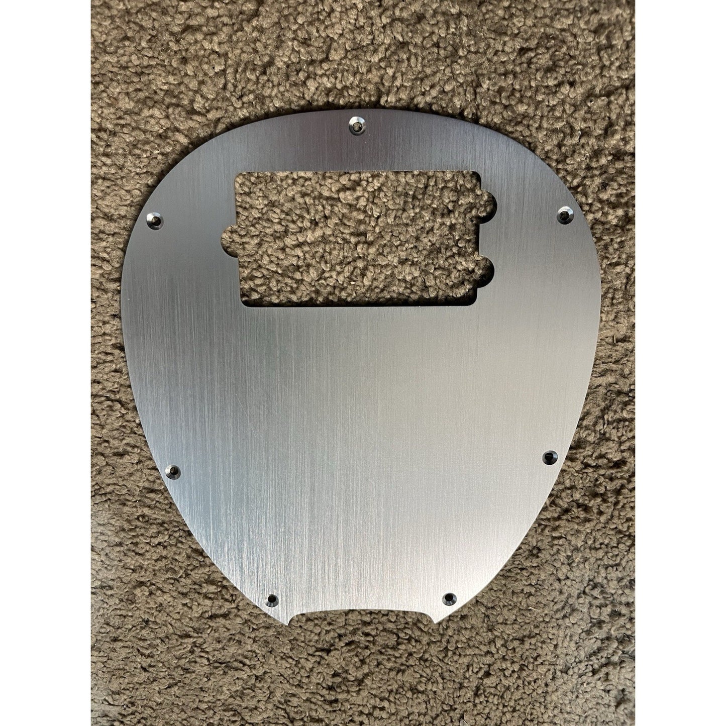 New Silver Brushed Anodized Aluminum Music Man Stingray 4 String Bass Pickguard