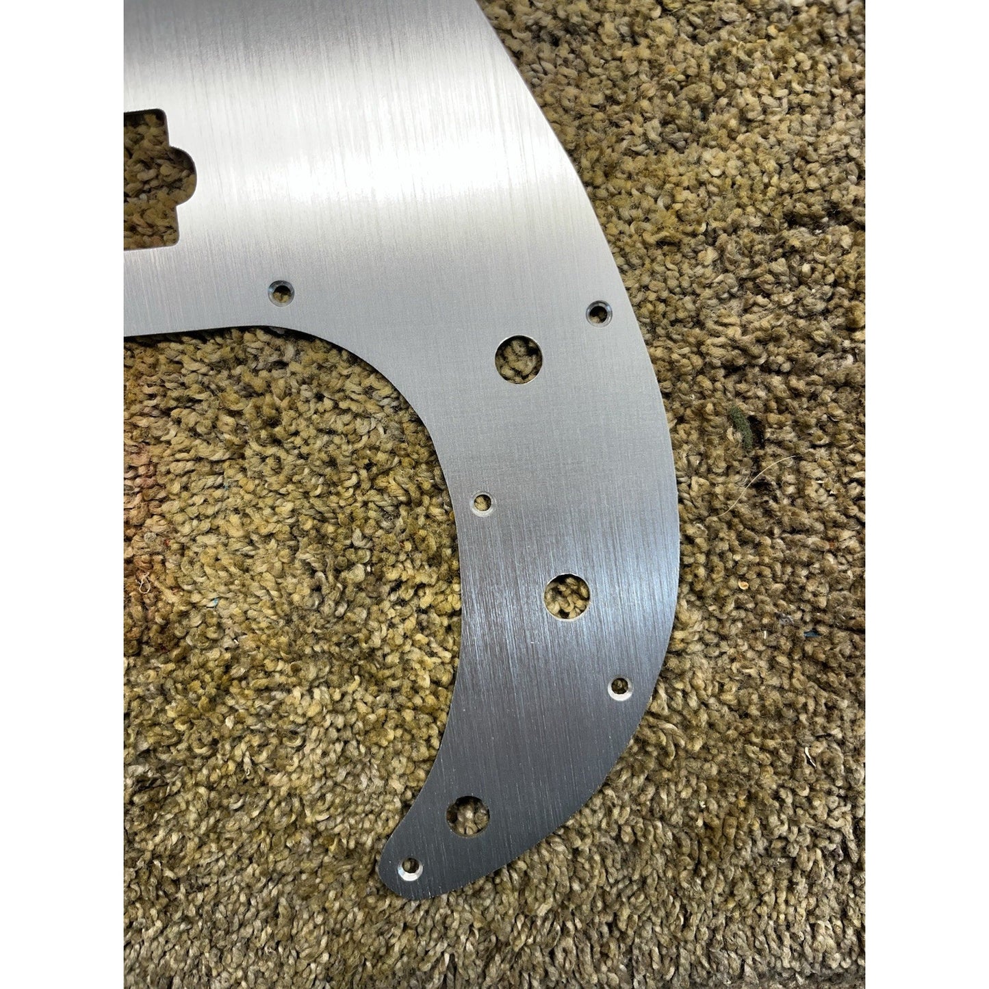 New Silver Brushed Anodized Aluminum P Bass Scratch Plate Pickguard