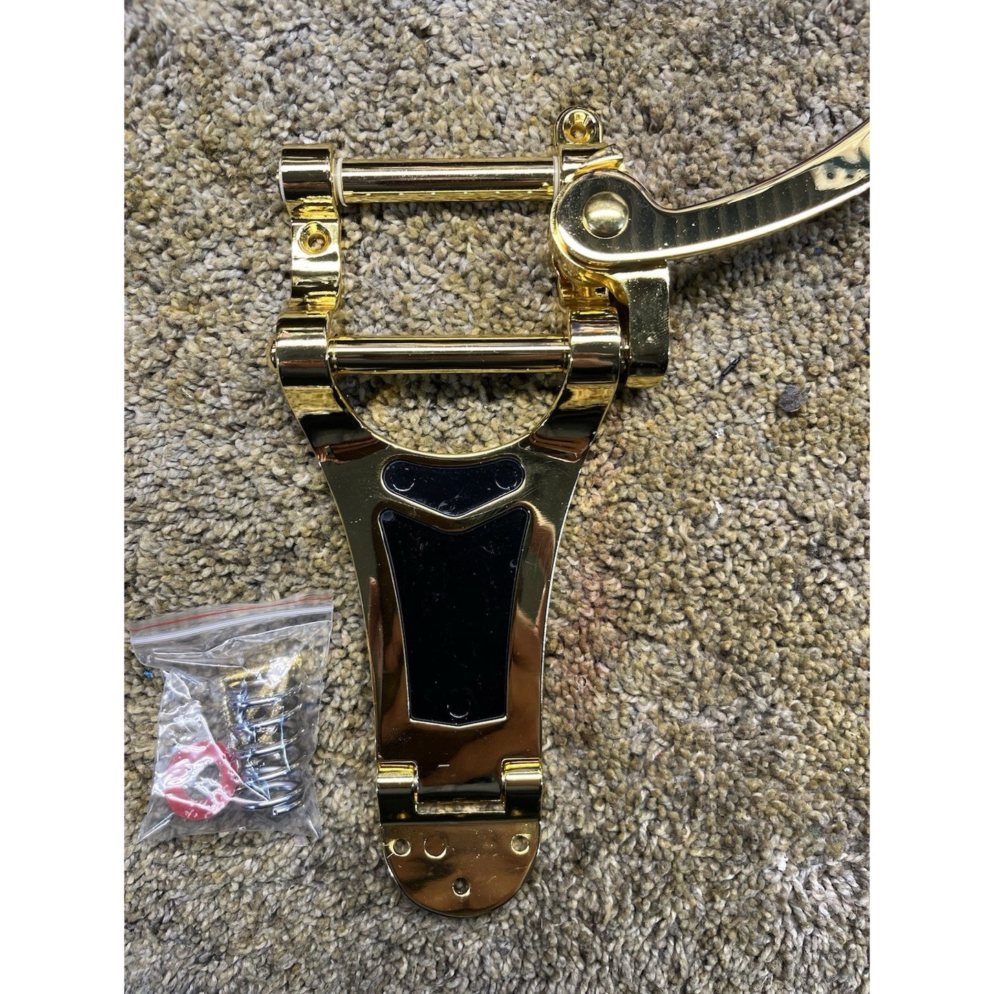 New Gold Bigsby Style Guitar Tail Piece With Hardware