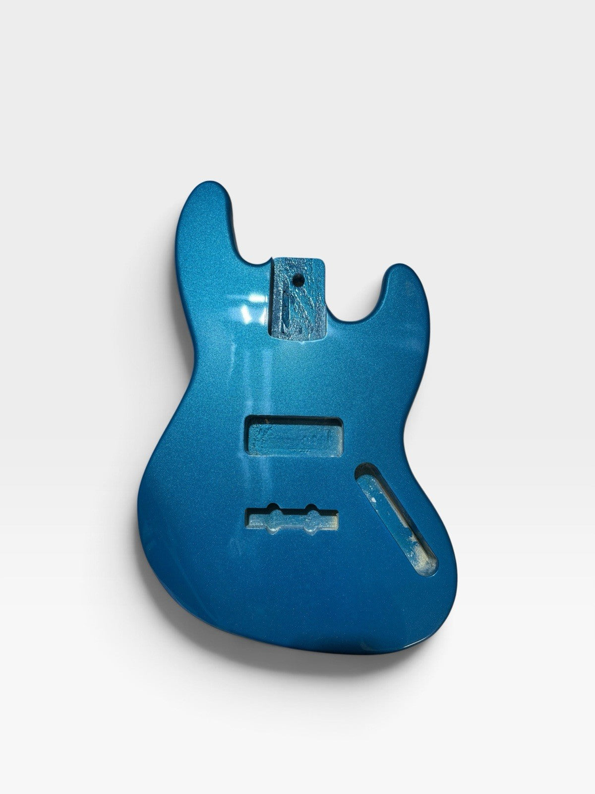 Jazz Bass DIY Project Body – Metallic Blue Thinline