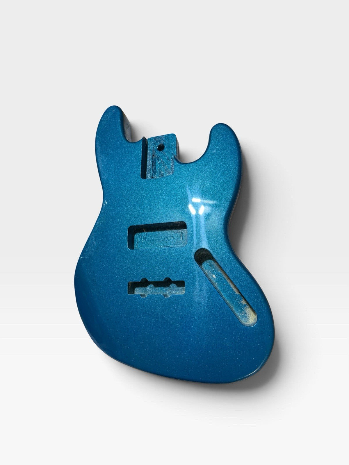 Jazz Bass DIY Project Body – Metallic Blue Thinline
