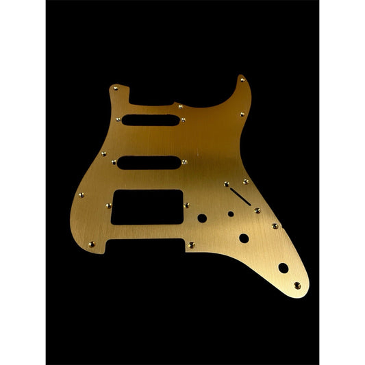 New Dark Gold Brushed Anodized Aluminum SSH Stratocaster Electric Guitar Pickguard
