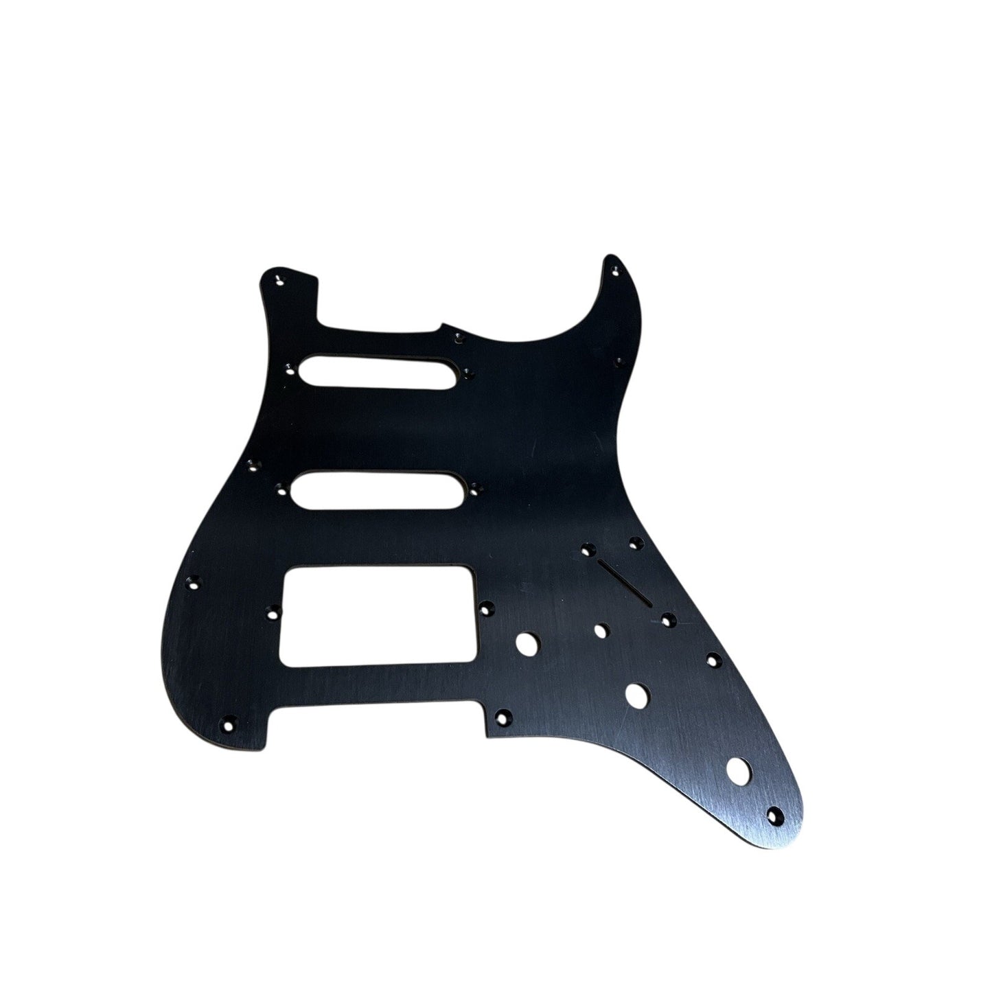 New Black Brushed Anodized Aluminum SSH Stratocaster Electric Guitar Pickguard