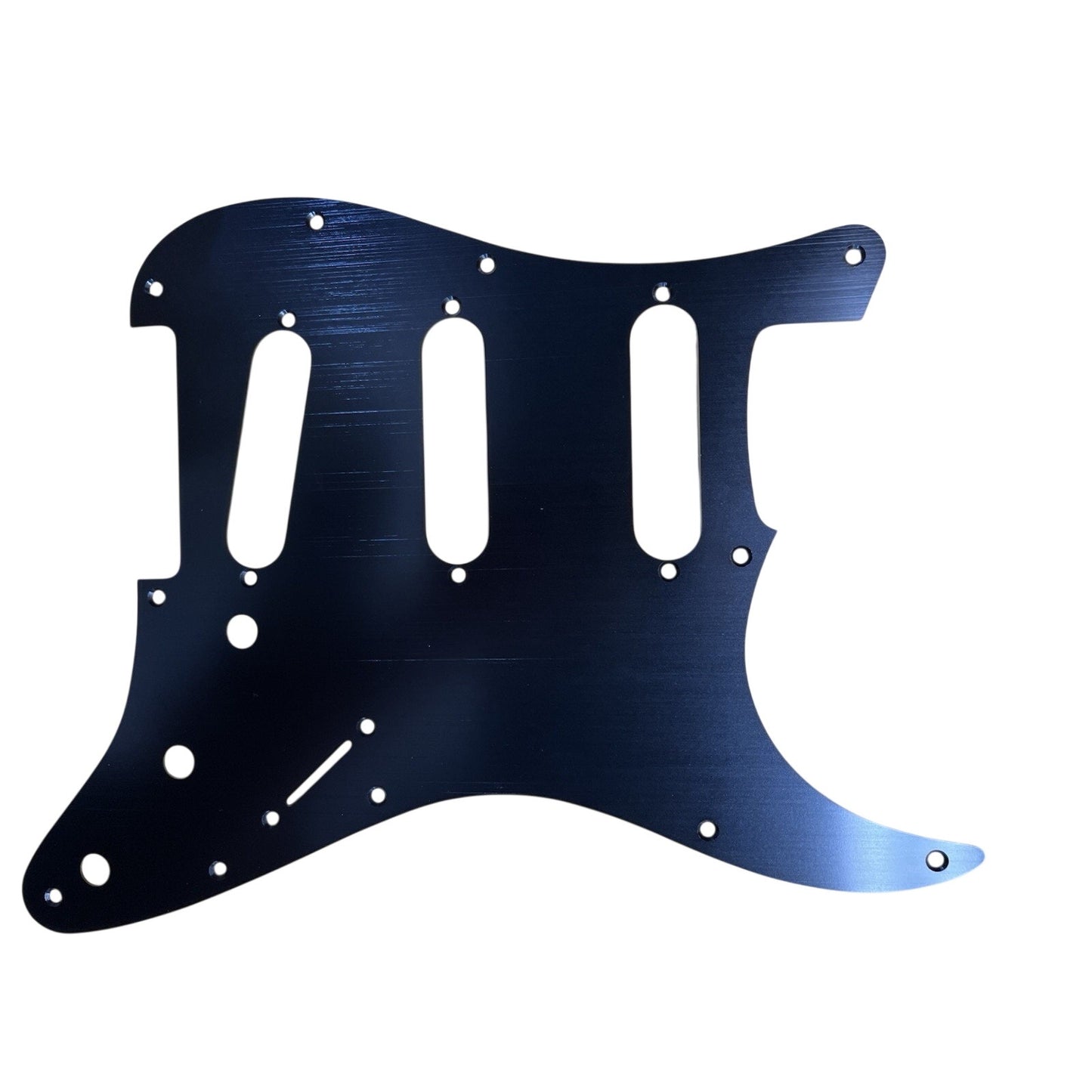 New Black Anodized Aluminum Stratocaster SSS Guitar Pickguard Strat Pick Guard