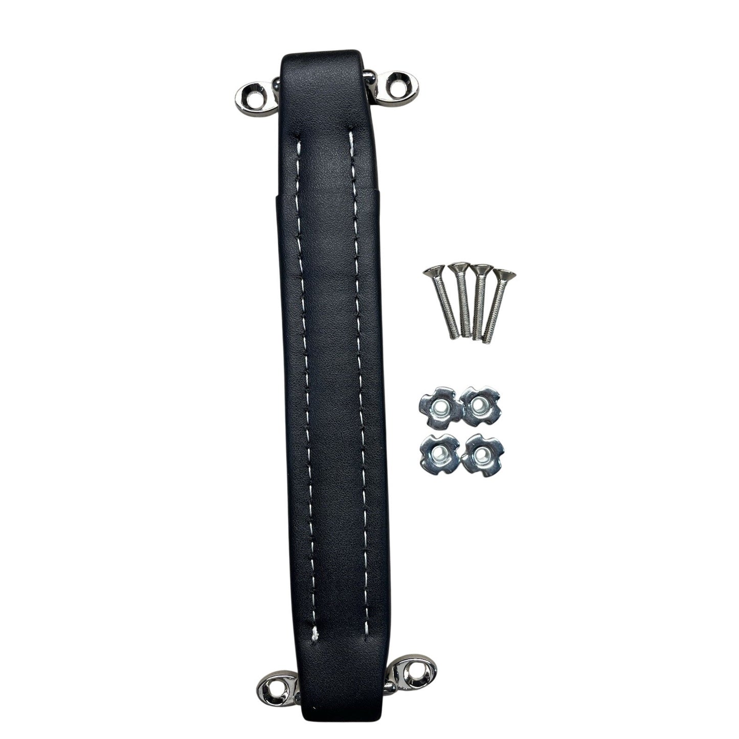 New Leather 8inch Black Guitar Amplifier Replacement Handle With Hardware