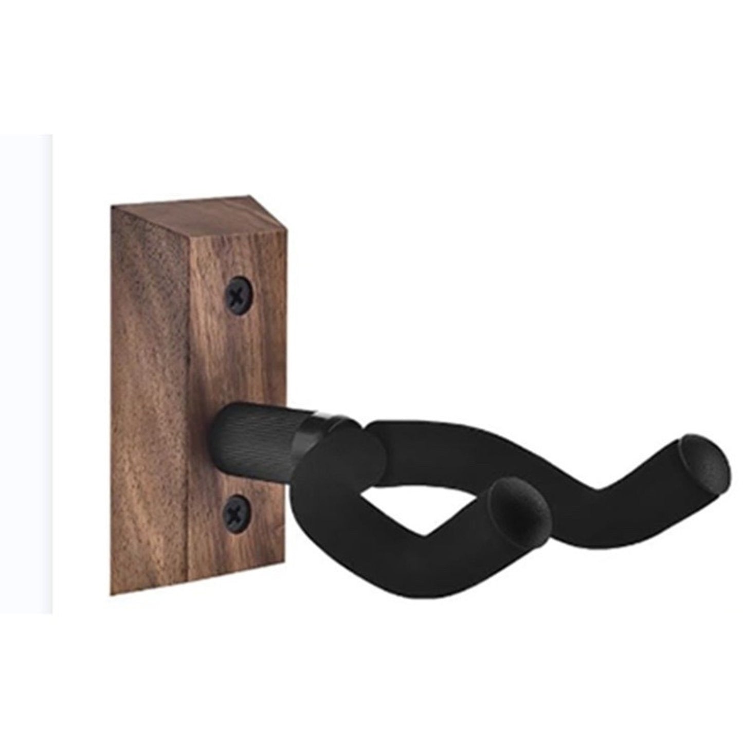 NEW Universal Guitar Hanger Stand Black Walnut Wood with Wall Hook