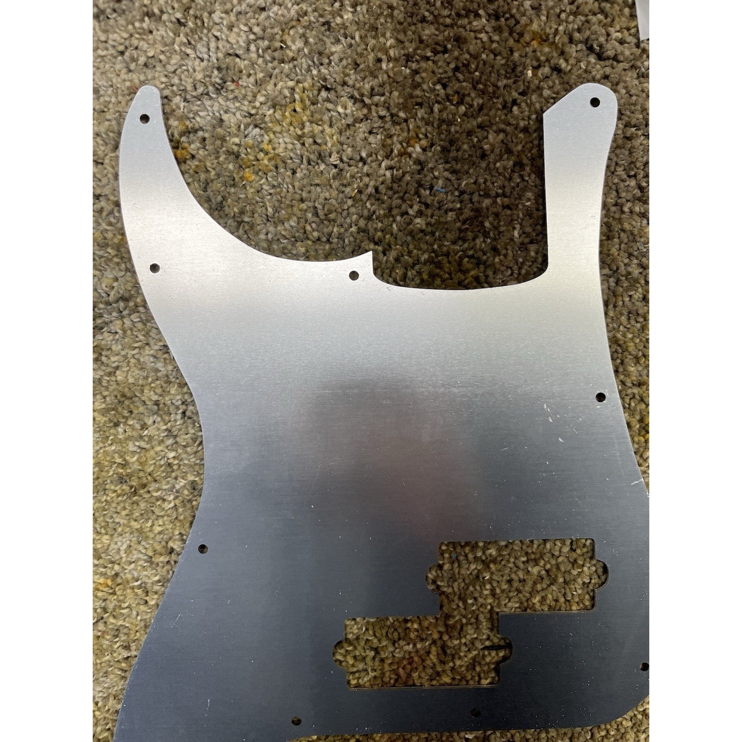 New Silver Brushed Anodized Aluminum P Bass Scratch Plate Pickguard