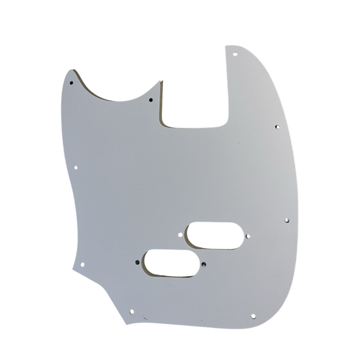 New Fender Mustang Bass Guitar White 3 Ply Pickguard