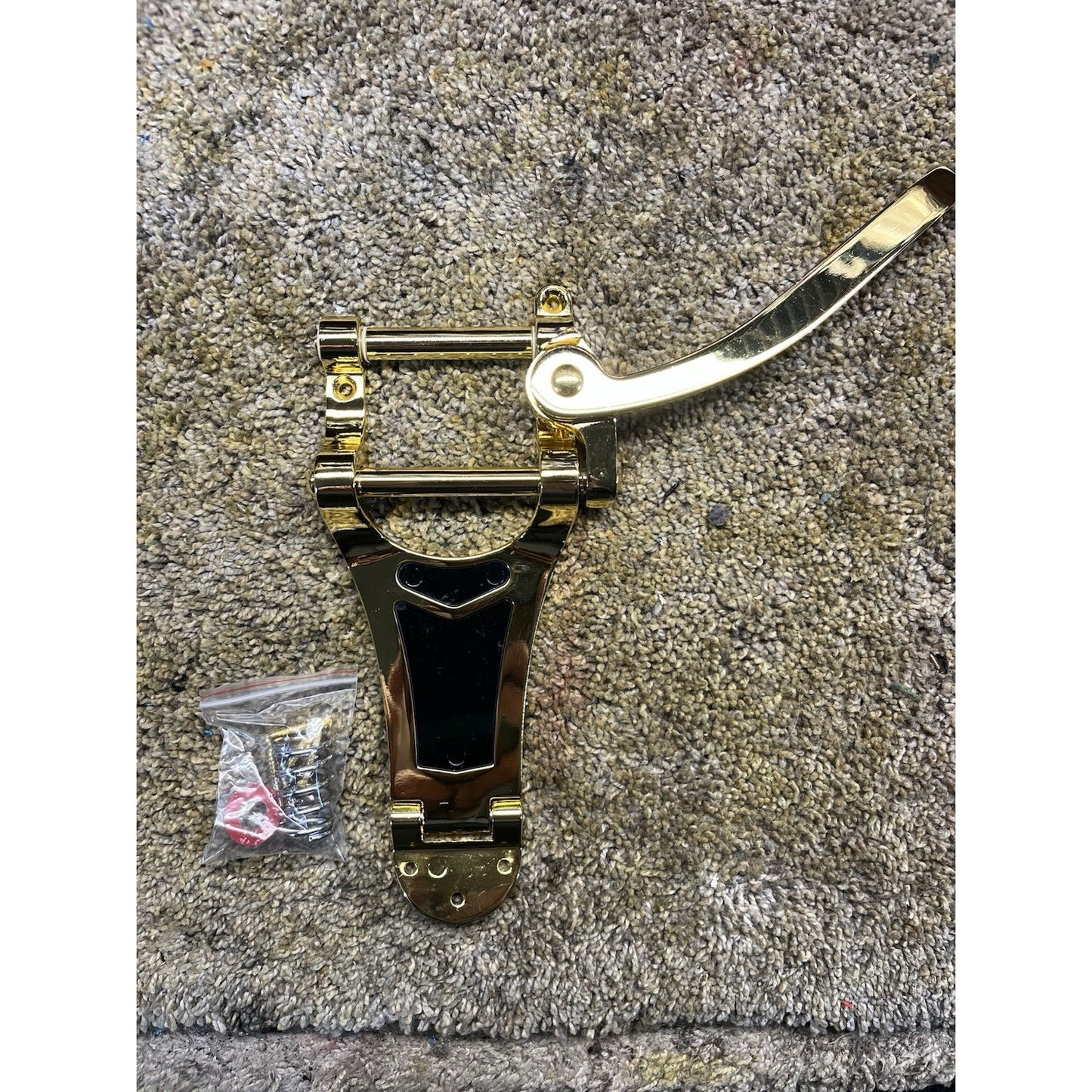 New Gold Bigsby Style Guitar Tail Piece With Hardware