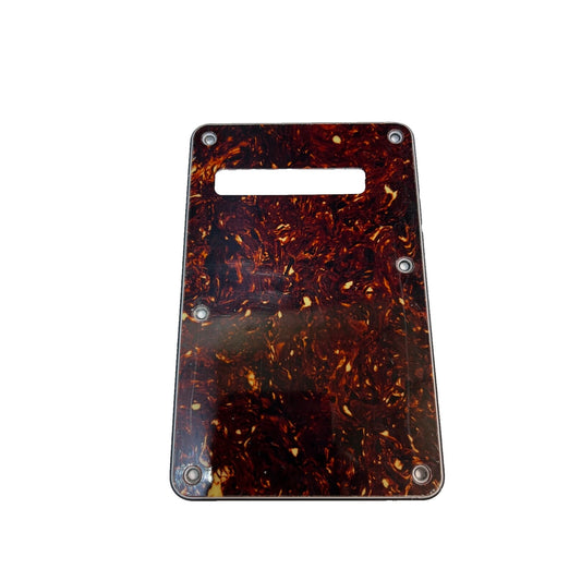 NEW OLD STOCK STRATOCASTER 4 PLY VINTAGE TORTOISE SHELL PLASTIC CAVITY COVER WIT