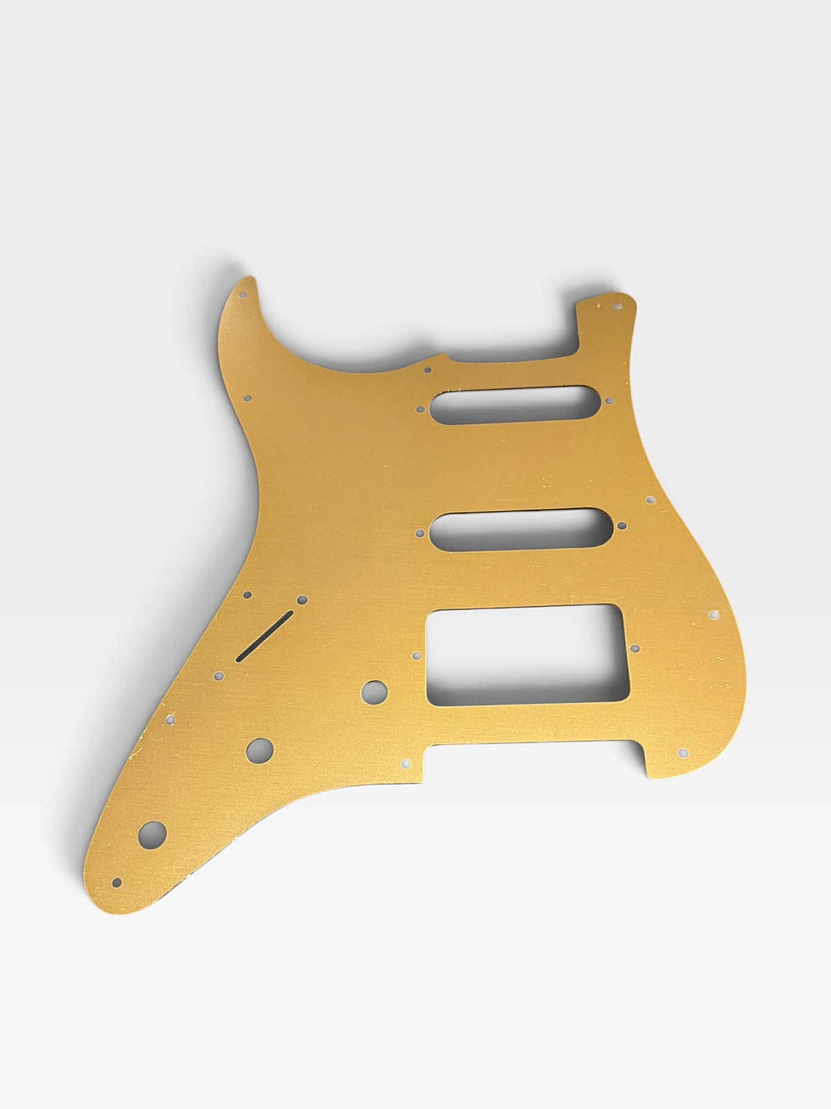 Gold Brushed Anodized Aluminum SSH Stratocaster Pickguard