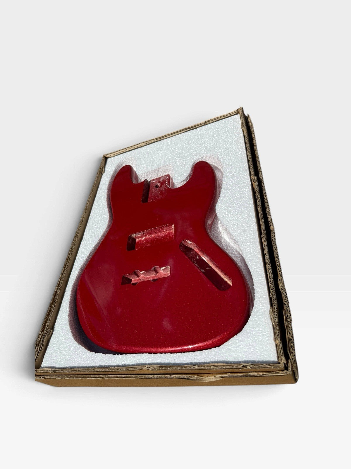 Jazz Bass DIY Project Body – Metallic Red