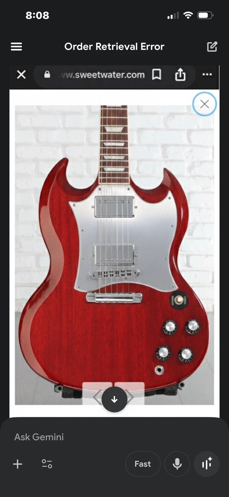 SG Aluminum Pickguard